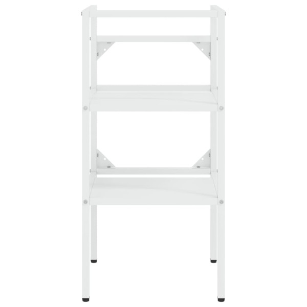 Estructura de baño con lavabo incorporado hierro blanco M 4