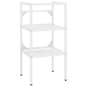 Estrutura p/ lavatório casa de banho ferro 40x38x83 cm branco H