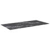 Tablero mesa diseño mármol vidrio templado negro 100x50 cm 6 mm 2