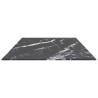 Tablero mesa diseño mármol vidrio templado negro 100x50 cm 6 mm 4