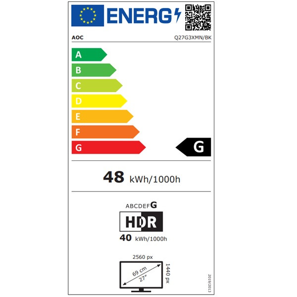 Monitor Gaming AOC 31.5" VA Q27g3XMN/BK negro M 5