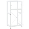 Estructura de lavabo de hierro blanco 40x38x31 cm 5
