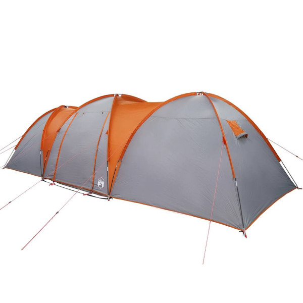 Tenda familiar cúpula para 8 pessoas impermeável cinza/laranja M 5