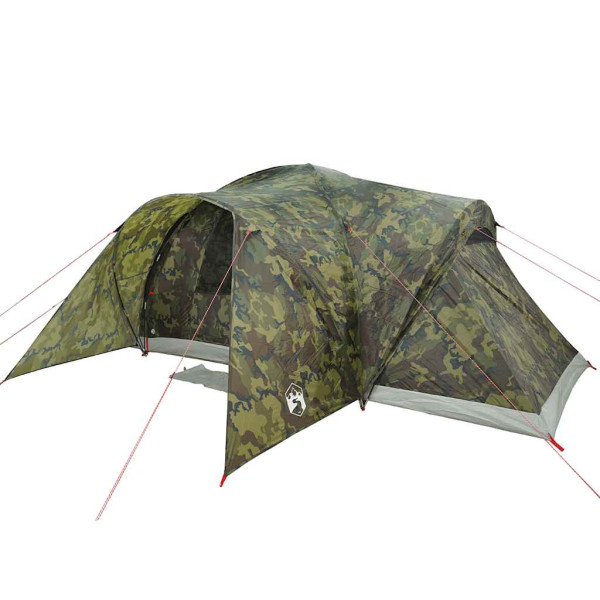 Tienda campaña familiar iglú 6 personas impermeable camuflaje M 5
