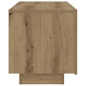 Mueble de TV luces LED madera roble artisan 100x35x40 cm 5
