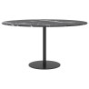 Tablero de mesa diseño mármol vidrio templado negro Ø80x1 cm 3
