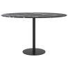 Tablero de mesa diseño mármol vidrio templado negro Ø70x0.8 cm 3