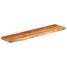 Tablero rectangular madera de acacia borde vivo 160x40x2.5 cm 3