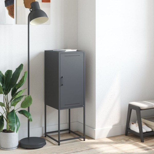 Aparador de acero gris antracita 36x39x107 cm M 3