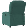 Sillón reclinable de masaje eléctrico terciopelo verde oscuro 5