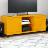 Móvel de TV 100.5x39x43.5 cm aço amarelo mostarda 1