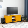 Móvel de TV 100.5x39x43.5 cm aço amarelo mostarda 3