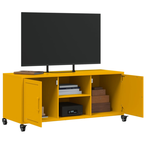 Móvel de TV 100.5x39x43.5 cm aço amarelo mostarda M 5