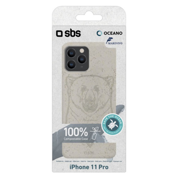 Funda sbs oceano eco - friendly iphone 11 pro oso M 2