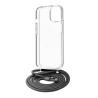 Funda muvit recycletek para apple iphone 15 transparente + colgante negro 3