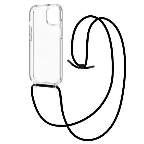 Funda muvit recycletek para apple iphone 15 transparente + colgante negro M 5