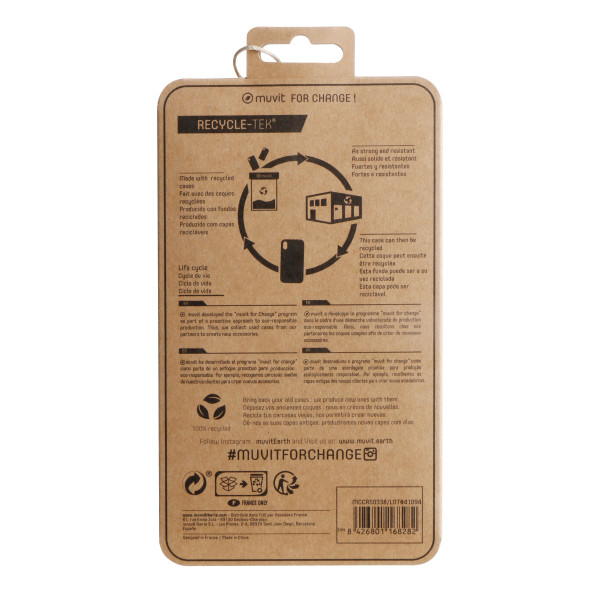 Funda muvit recycletek para apple iphone 14 negra M 3