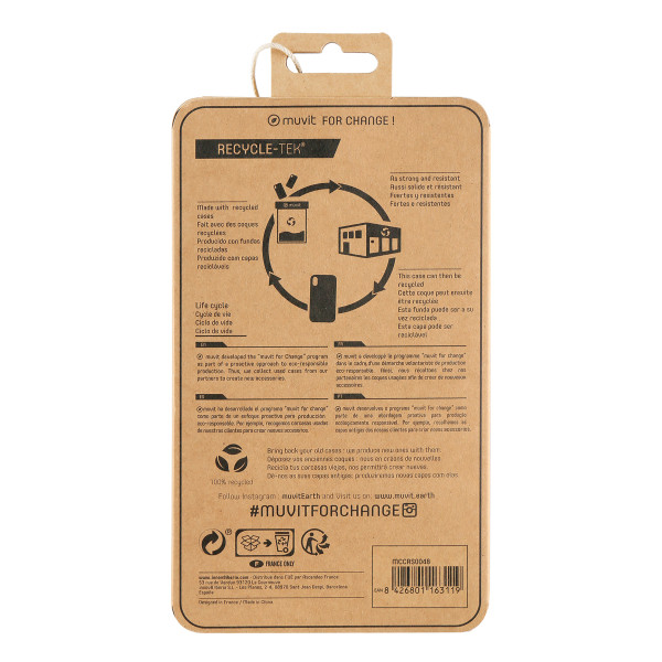 Funda muvit recycletek para maçã iphone 12 pro max negro M 4