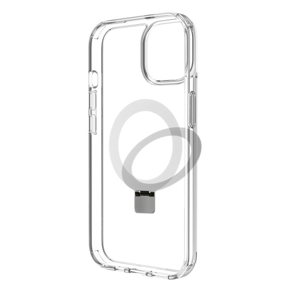 Funda muvit recycletek magsafe + soporte para iphone 15 transparente M 5