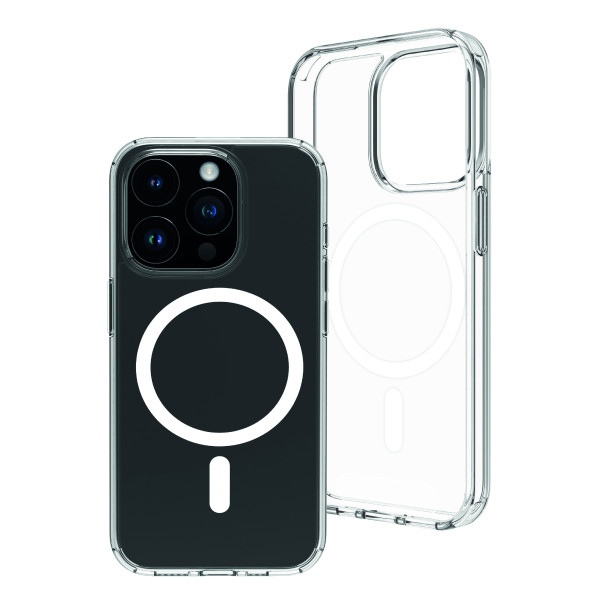 Funda muvit recycletek magsafe para apple iphone 15 pro transparente M 3