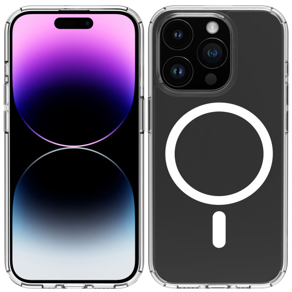 Capa Muvit Recycletek Magsafe para Apple iPhone 15 Pro Transparente M 4