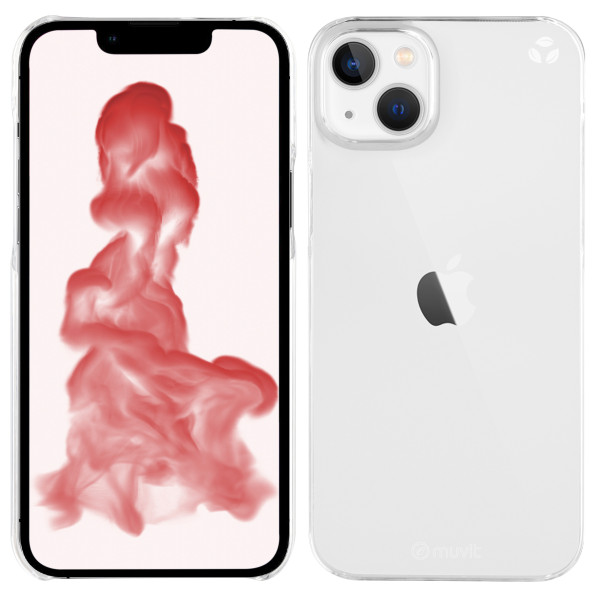 Funda muvit recycletek para apple iphone  14 plus transparente antibacterias M 5