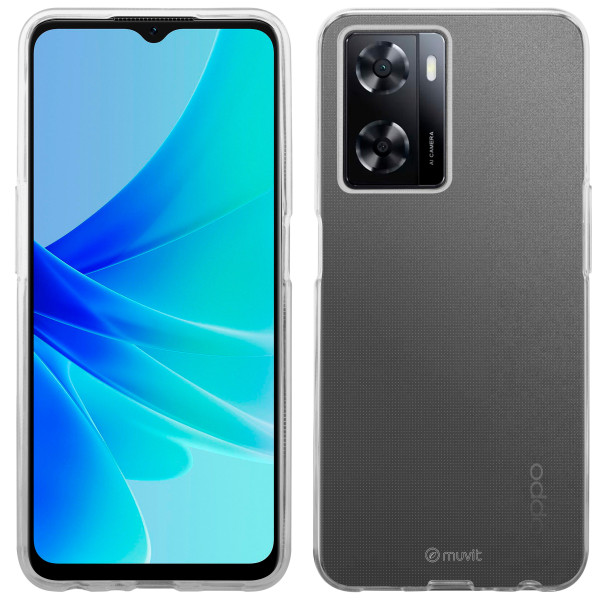 Funda muvit recycletek para oppo a57s 4g - a57 4g - a77 4g - a57e 4g - a77s 4g transparente M 4