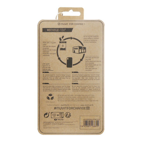 Capa muvit recycletek para oppo a57s 4g - a57 4g - a77 4g - a57e 4g - a77s 4g transparente M 6