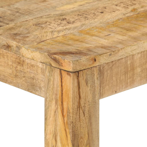 Mesa consola de madera de mango rugosa 110x35x76 cm M 4