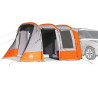 Tenda de carro impermeável cinzento e laranja 1