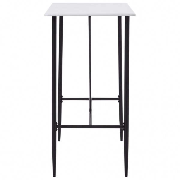 Mesa de bar 120x60x110 cm MDF branco M 3