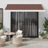 Toldo retrátil automático 300x250 cm castanho 1
