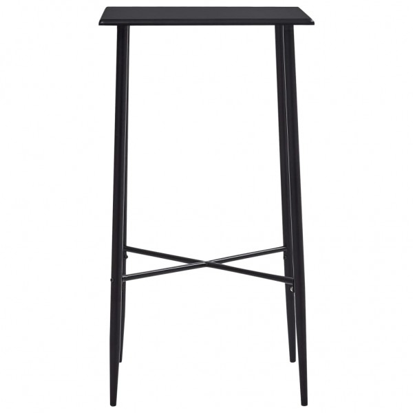 Mesa alta de cocina MDF negro 60x60x111 cm M 3