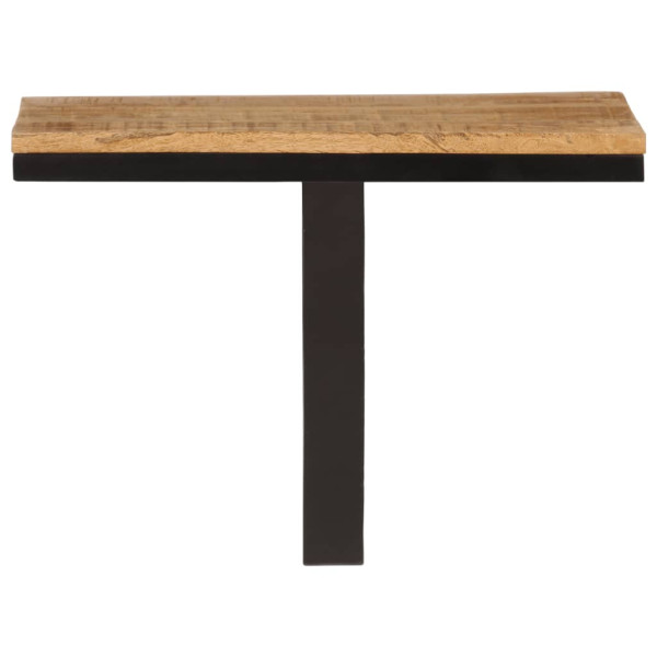 Estante de pared madera maciza de mango y hierro 40x30x32 cm M 2