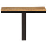 Estante de pared madera maciza de mango y hierro 40x30x32 cm 2