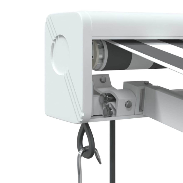 Toldo retrátil 3.5x2.5 m tecido e alumínio antracite e branco M 5