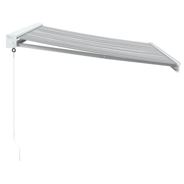 Toldo retrátil 3.5x2.5 m tecido e alumínio antracite e branco M 4