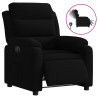 Sillón reclinable eléctrico de terciopelo negro 2