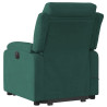 Sillón masaje reclinable elevable terciopelo verde oscuro 5