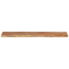 Estante pared rectangular madera acacia borde vivo 120x20x3.8cm 4