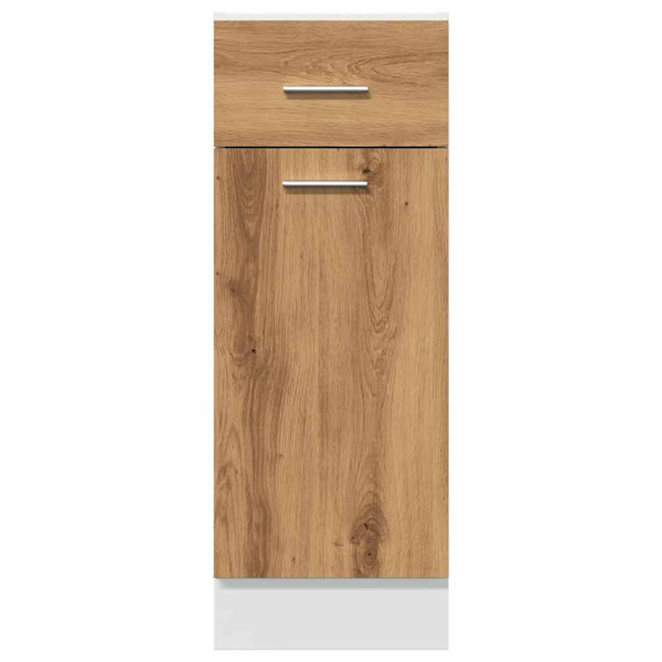 Armario inferior cajón madera roble artisan 30x46x81.5 cm M 4
