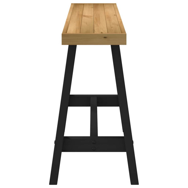 Mesa consola NOAIN patas en A madera maciza pino 120x30x75 cm M 4