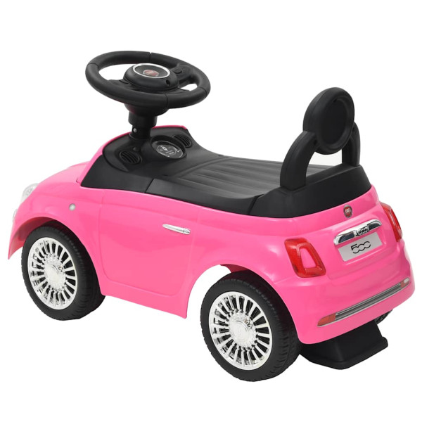 Coche correpasillos Fiat 500 rosa M 3