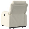 Sillón reclinable elevable terciopelo crema 5