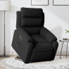 Sillón eléctrico reclinable elevable de terciopelo negro 1