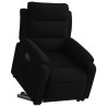 Sillón eléctrico reclinable elevable de terciopelo negro 3