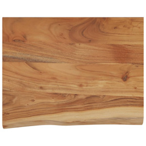 Estante pared rectangular madera acacia borde vivo 50x40x3.8 cm H