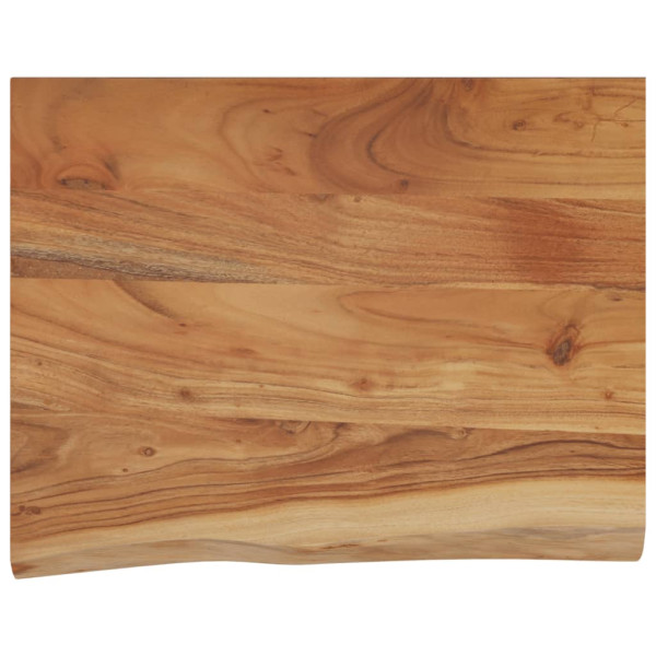 Estante pared rectangular madera acacia borde vivo 50x40x3.8 cm M 2