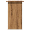 Escritorio de madera de ingeniería roble artisan 80x45x74 cm 5