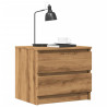 Mesitas de noche 2 uds madera ingeniería roble 50x40x43.5 cm 1